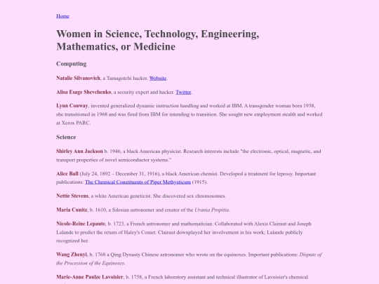 womenhistory/womeninstem screenshot