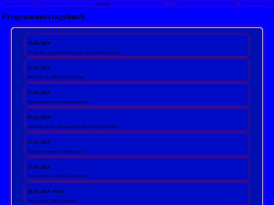 tagebuch screenshot
