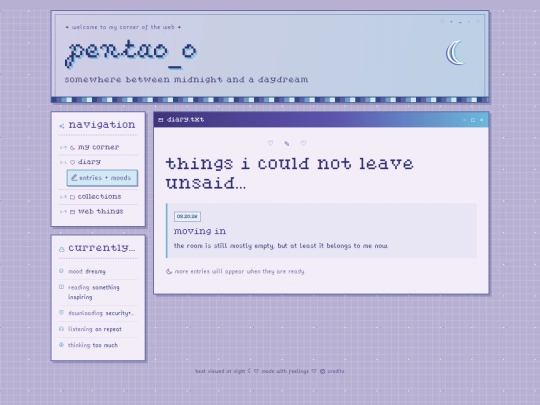 diary screenshot