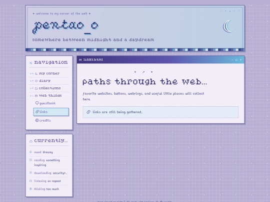 links screenshot