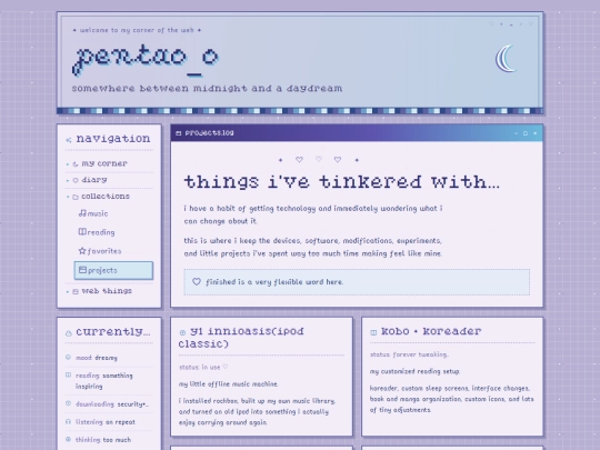 projects screenshot