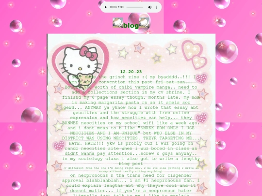 blog screenshot