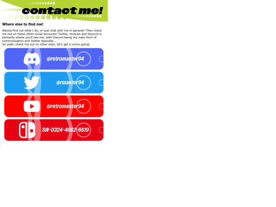 pages/contact screenshot