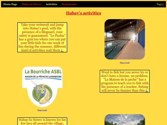 Activities screenshot