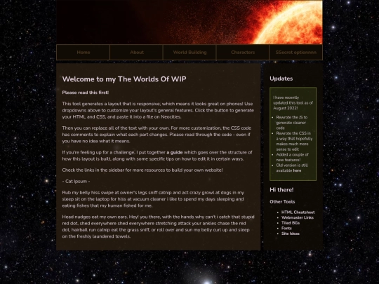 WorldBuilding screenshot