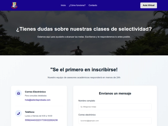 Selectividad/contactos screenshot