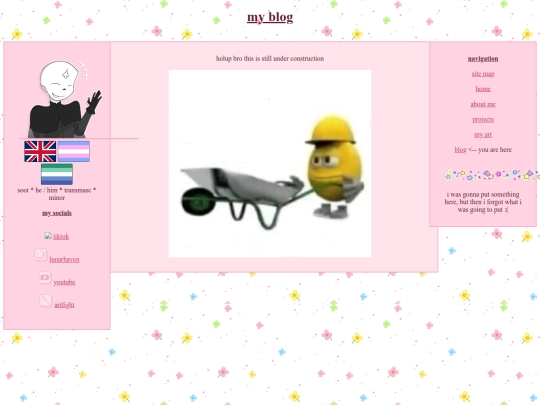 blog screenshot