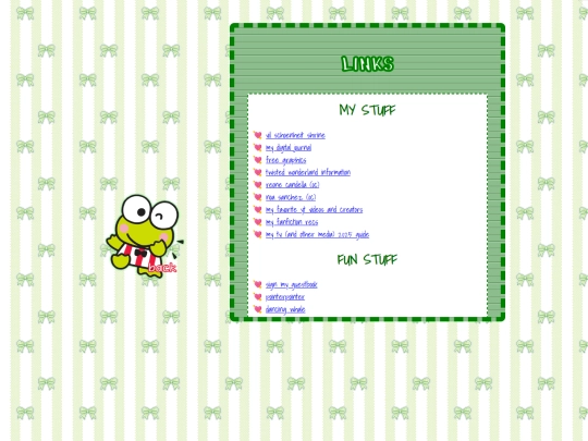 links screenshot