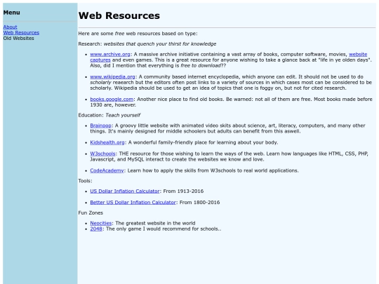 resources screenshot