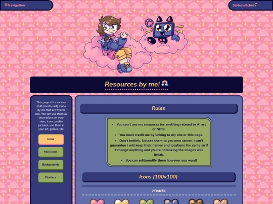 projects/resources screenshot