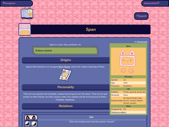 wiki/hyperweb/span screenshot