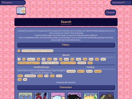 wiki/search screenshot