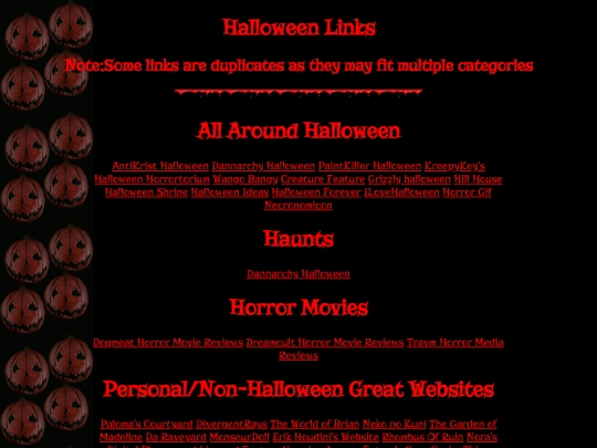 links screenshot