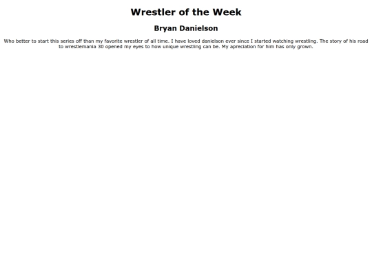 wrestleroftheweek screenshot