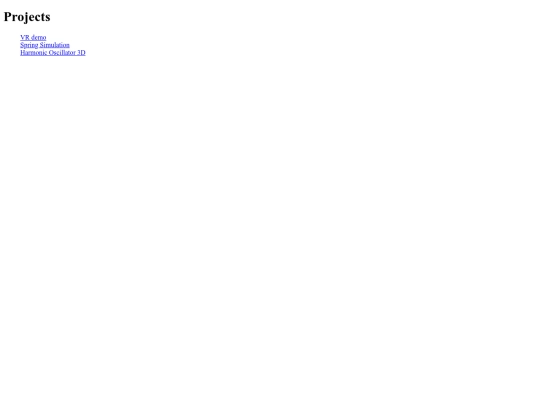 projects screenshot
