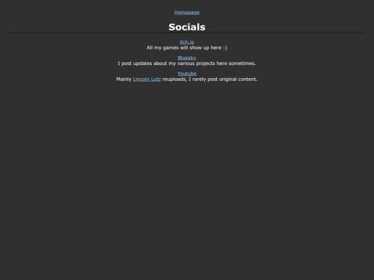 socials screenshot