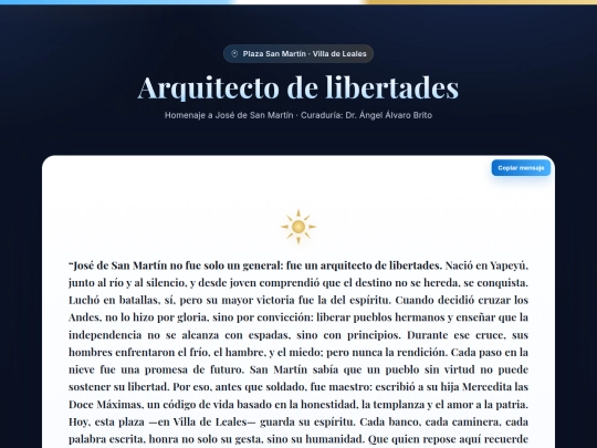 Mensaje1PlazaVilladeLeales screenshot