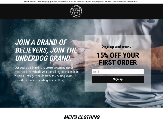 theunderdog screenshot