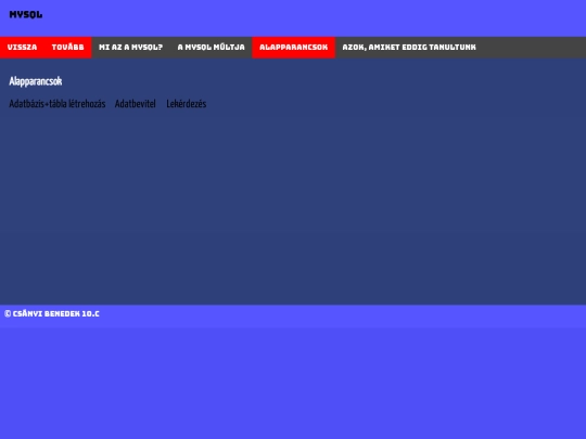parancsok screenshot