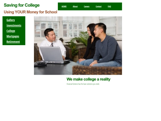 NewFinancial/college screenshot