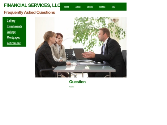 NewFinancial/faq screenshot