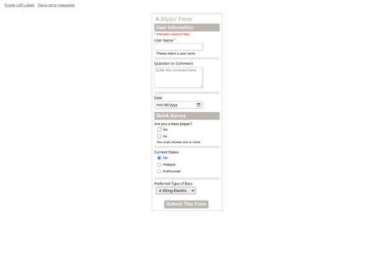 Project6/form/form screenshot