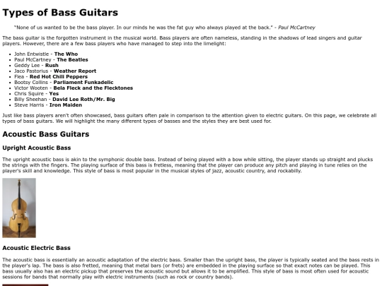 guitars screenshot