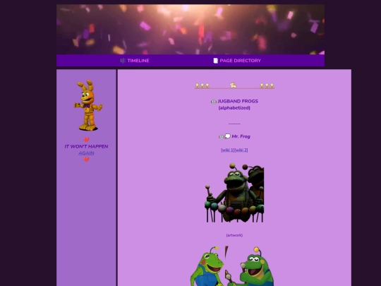 pages/frogs screenshot