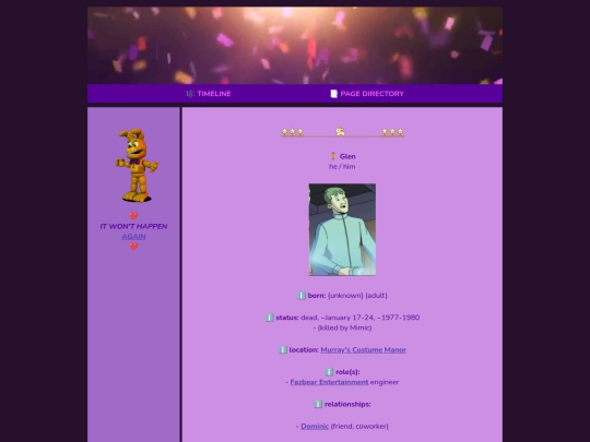 pages/glen screenshot