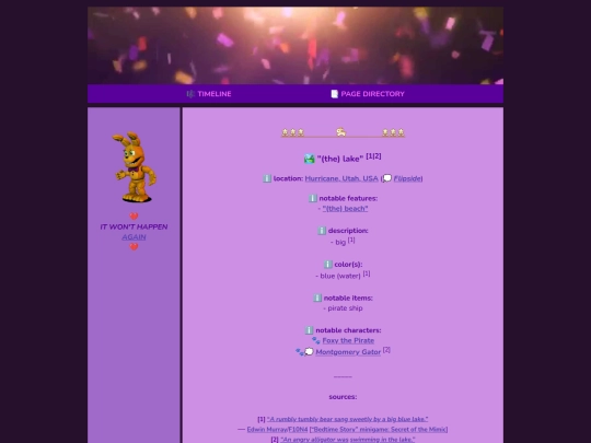 pages/lake screenshot
