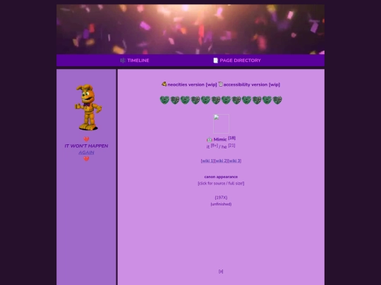 pages/mimic screenshot