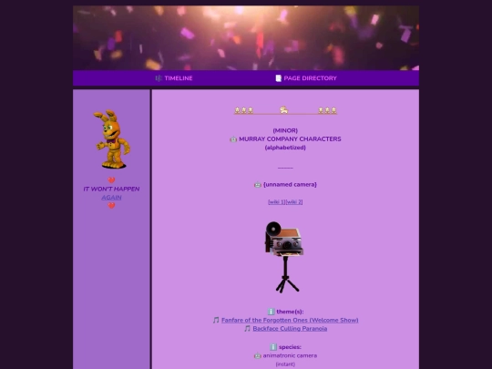 pages/murray_characters screenshot