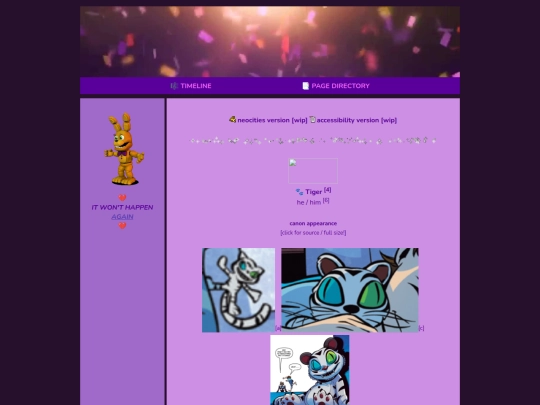 pages/tiger screenshot