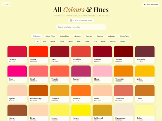 colours screenshot