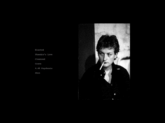 pages/sarahkane screenshot