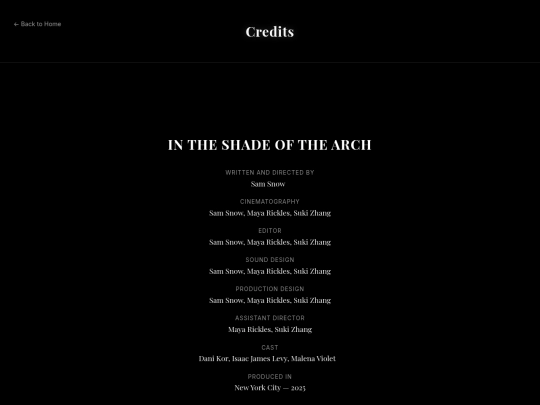 credits screenshot