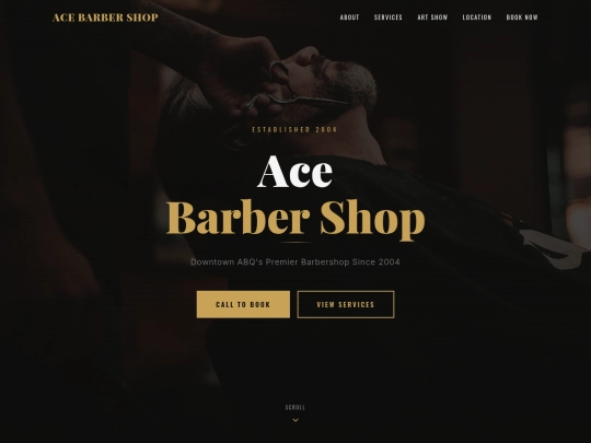 ace-barbershop-demo screenshot