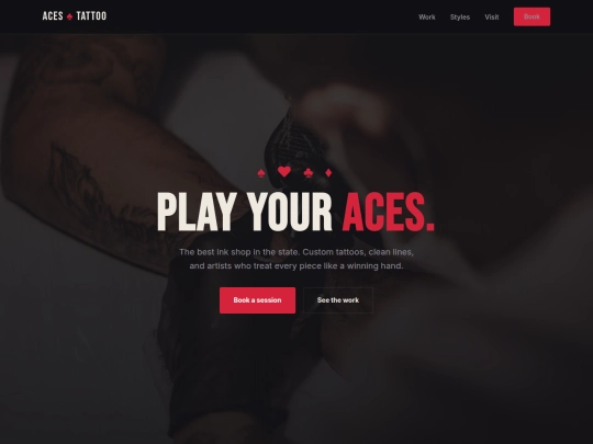 aces-tattoo-demo screenshot