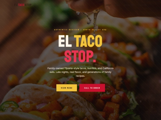 el-taco-stop-demo screenshot