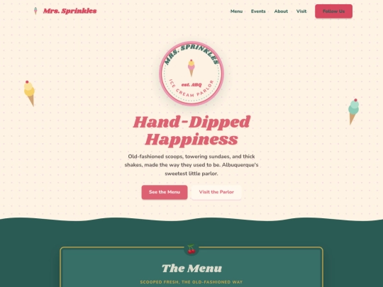 mrs-sprinkles-demo screenshot