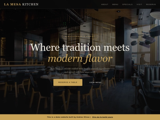 restaurant-demo screenshot