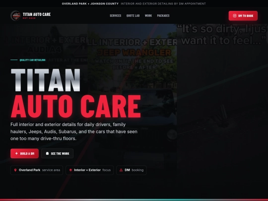 titan-auto-care-site screenshot