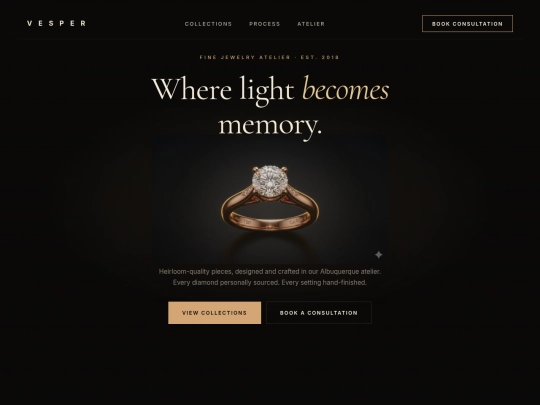 vesper-jewelry-demo screenshot