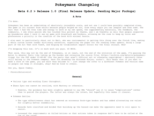 Pokeymanz/changelog screenshot