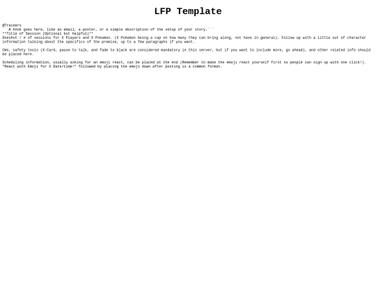 Pokeymanz/serverlfptemplate screenshot