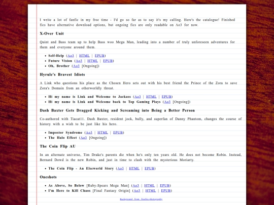 fanfiction screenshot