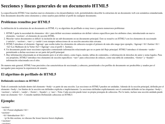 Secciones_documento_HTML5 screenshot