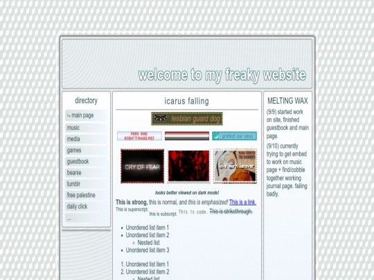 index screenshot