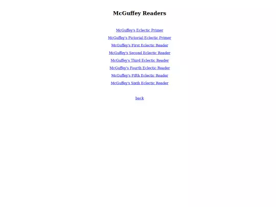 Books/McGuffeyReaders screenshot