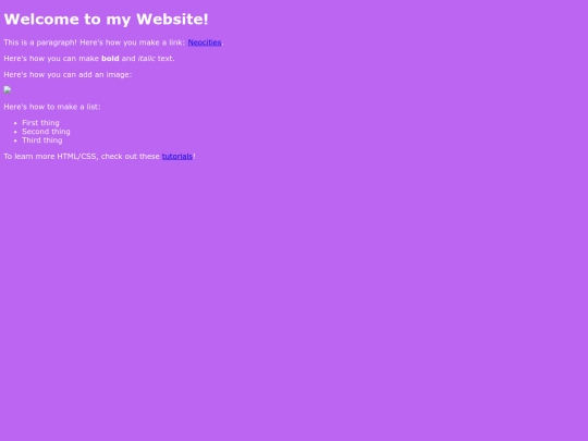 links screenshot